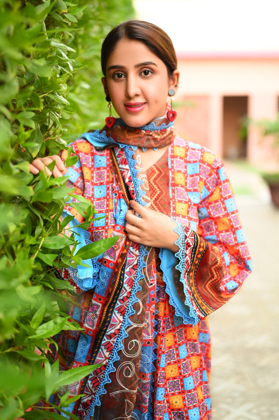 Poshaak Textured Unstitched Two-Piece Suit in Premium Lawn