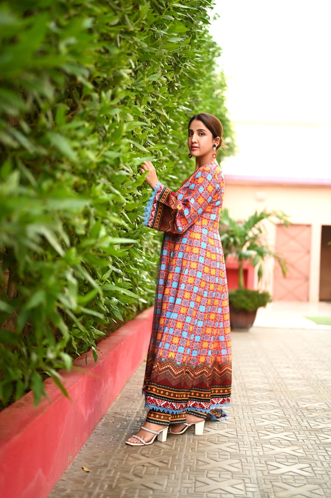 Poshaak Textured Unstitched Two-Piece Suit in Premium Lawn